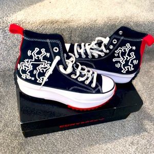 Authentic Converse platform run star sneakers size 8.5